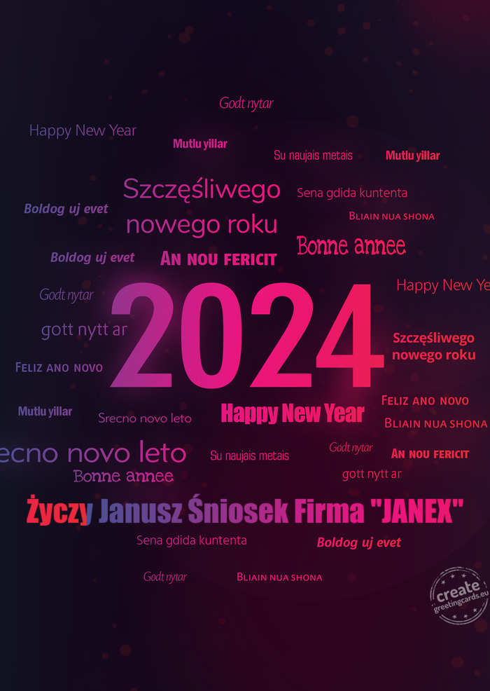 Janusz Śniosek Firma "JANEX"