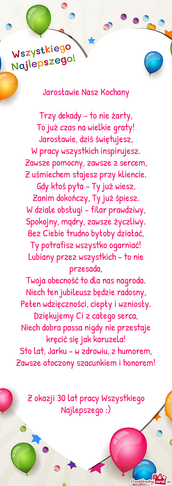 Jarosławie Nasz Kochany