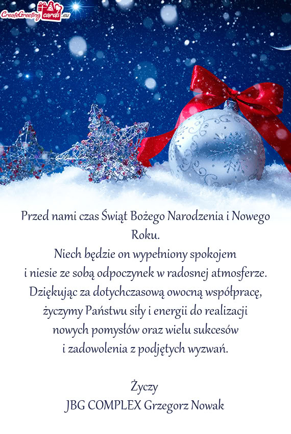 JBG COMPLEX Grzegorz Nowak