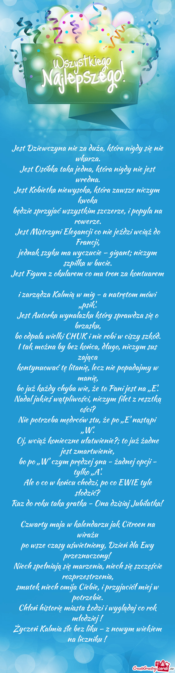 Jednak szyku ma wyczucie – gigant; niczym szpilka w bucie