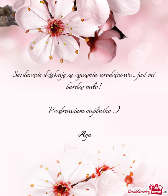 Jest mi bardzo miło! Pozdrawiam cieplutko