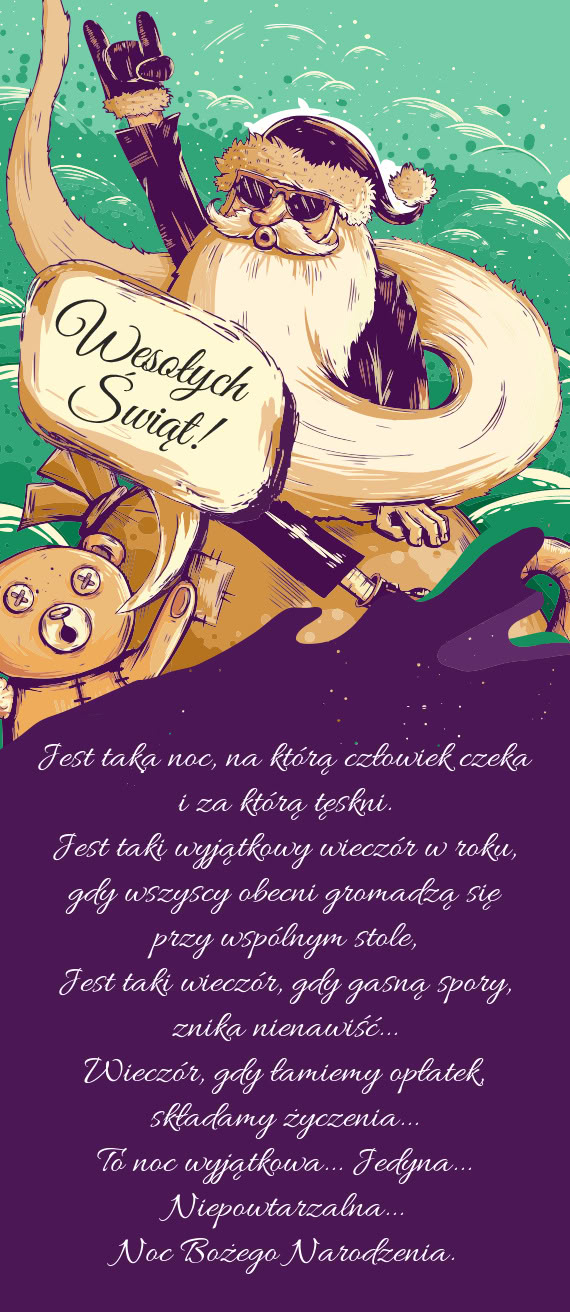 Jest taka noc, na którą człowiek czeka i za którą tęskni.  Jest taki