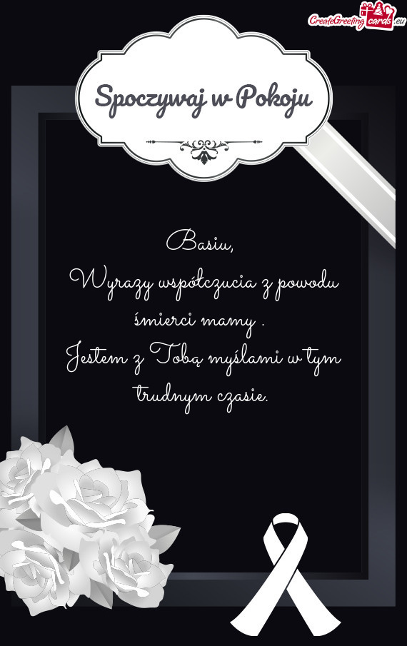 Jestem z Tobą myślami w tym trudnym czasie