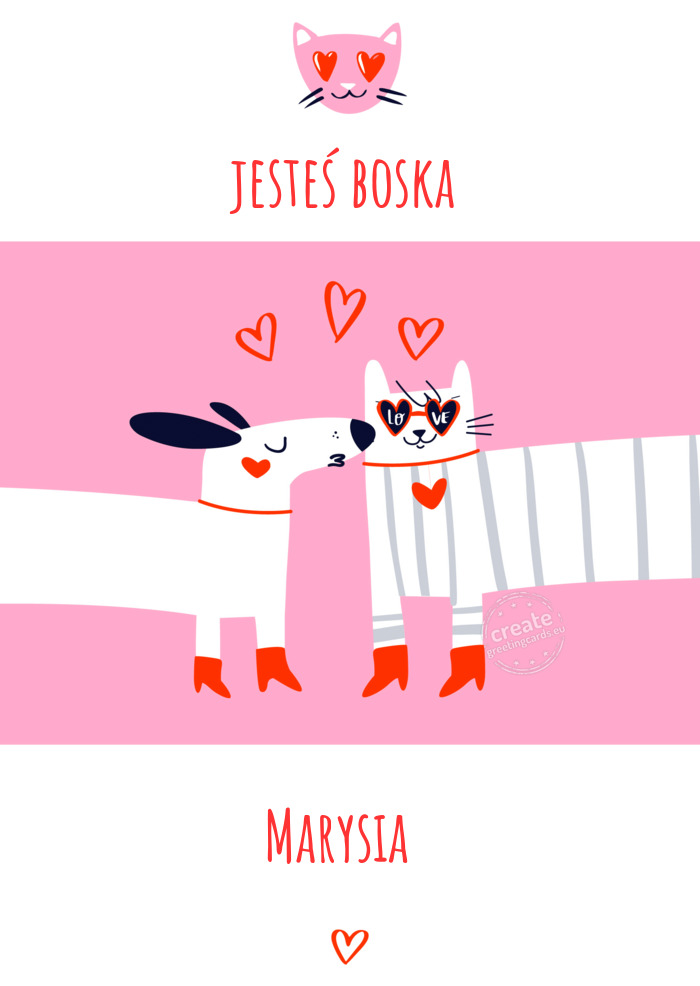 Jesteś boska Marysia