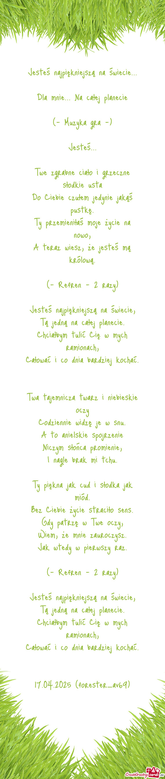 Jesteś najpiękniejszą na świecie