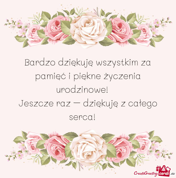Jeszcze raz – dziękuję z całego serca! 🎉💐