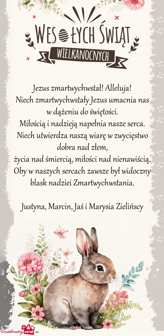 Jezus zmartwychwstał! Alleluja
