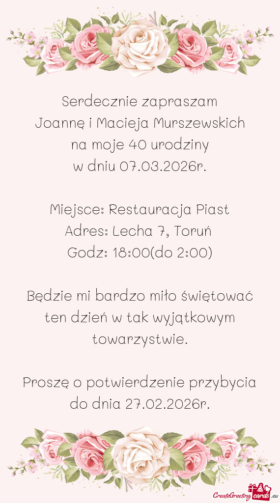 Joannę i Macieja Murszewskich