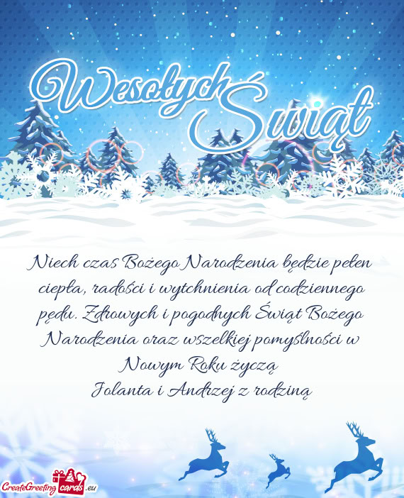 Jolanta i Andrzej z rodziną