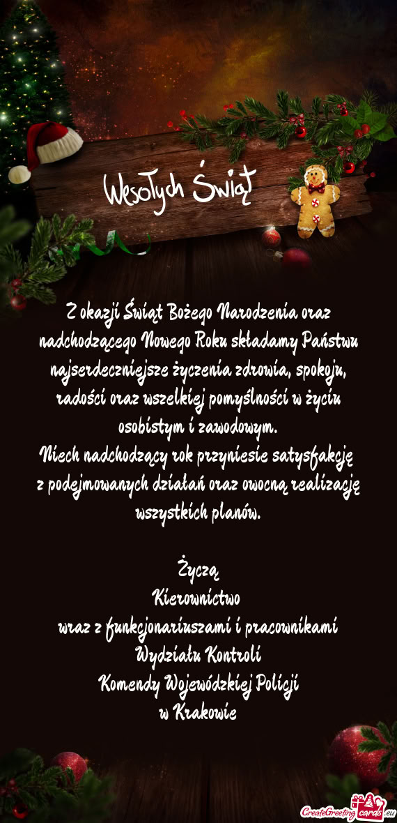 Jsze życzenia zdrowia, spokoju, radości oraz wszelkiej pomyślności w życiu osobistym i zawodowy