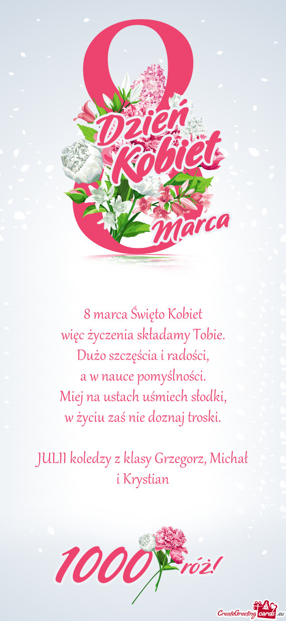 JULII koledzy z klasy Grzegorz, Michał