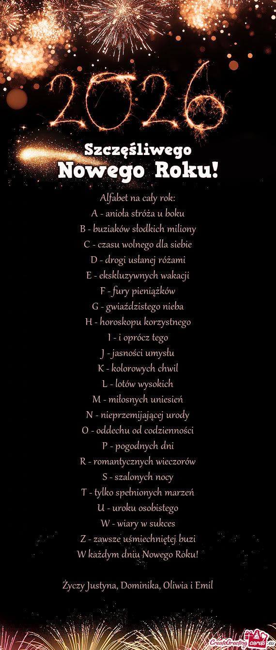 Justyna, Dominika, Oliwia i Emil