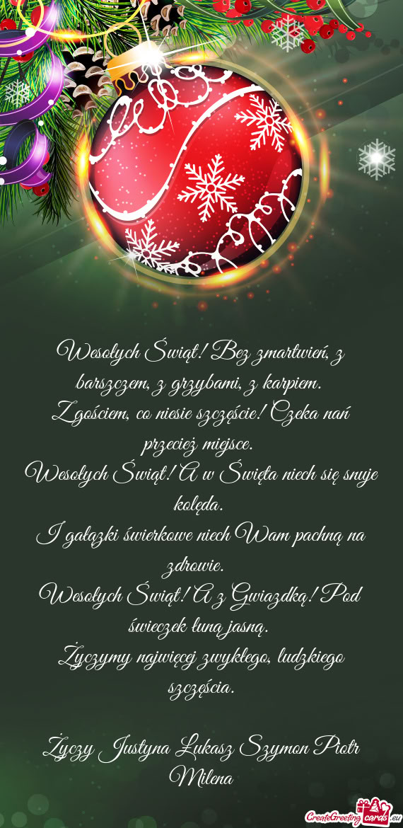 Justyna Łukasz Szymon Piotr Milena