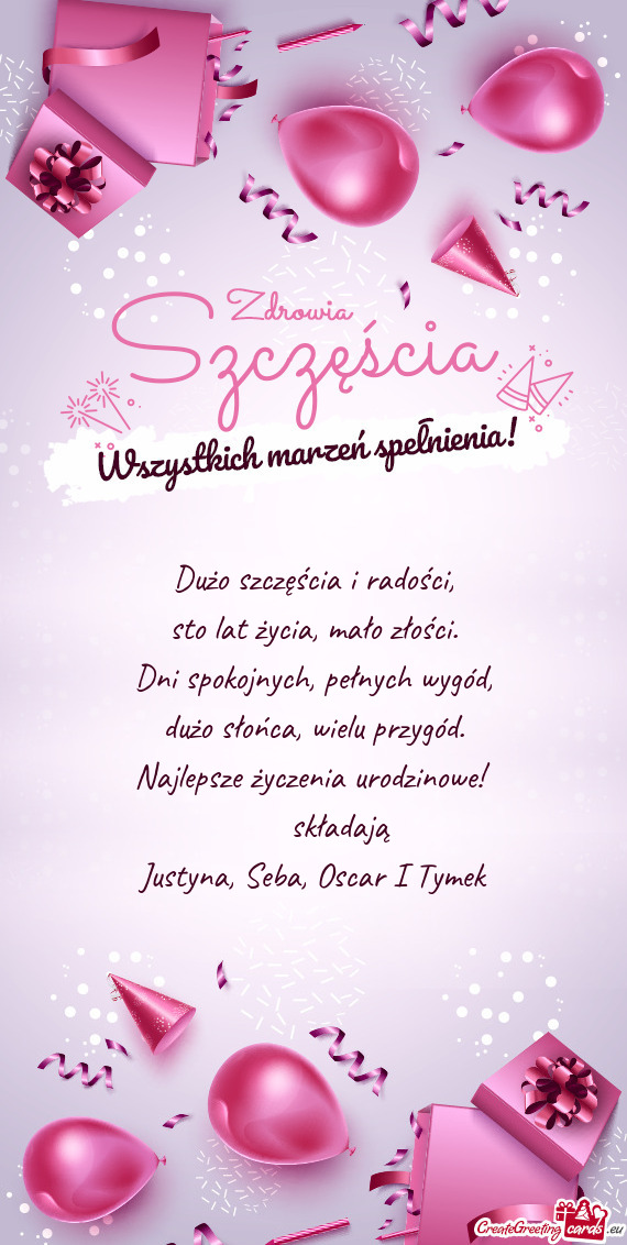 Justyna, Seba, Oscar I Tymek