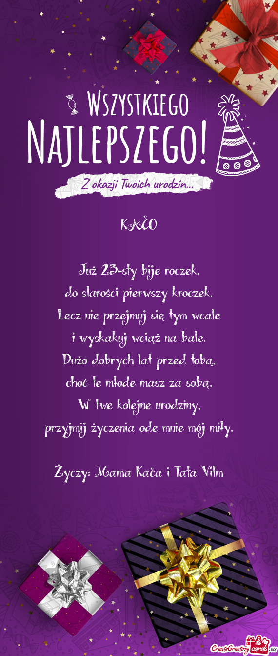 Już 23-sty bije roczek