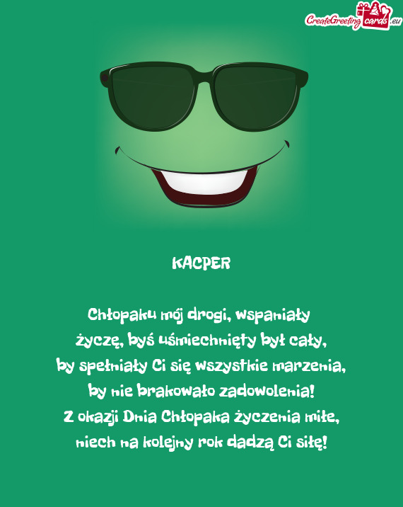 KACPER Chłopaku mój drogi