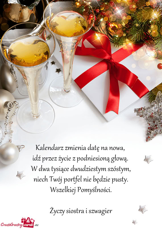 Kalendarz zmienia datę na nowa