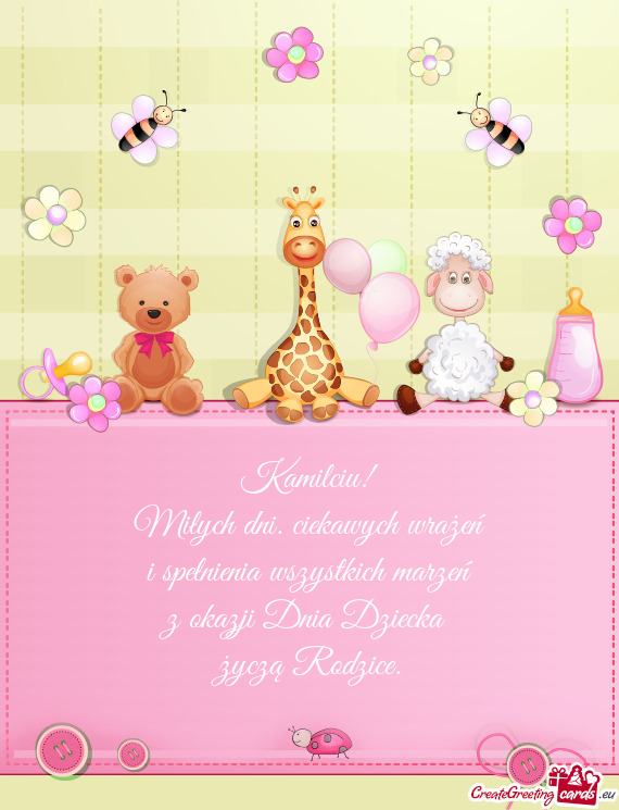 Kamilciu! Miłych dni