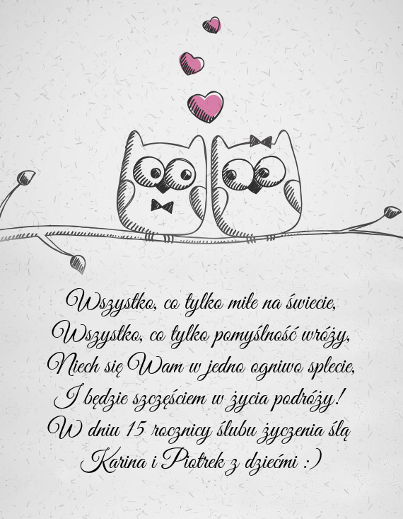 Karina i Piotrek z dziećmi :)