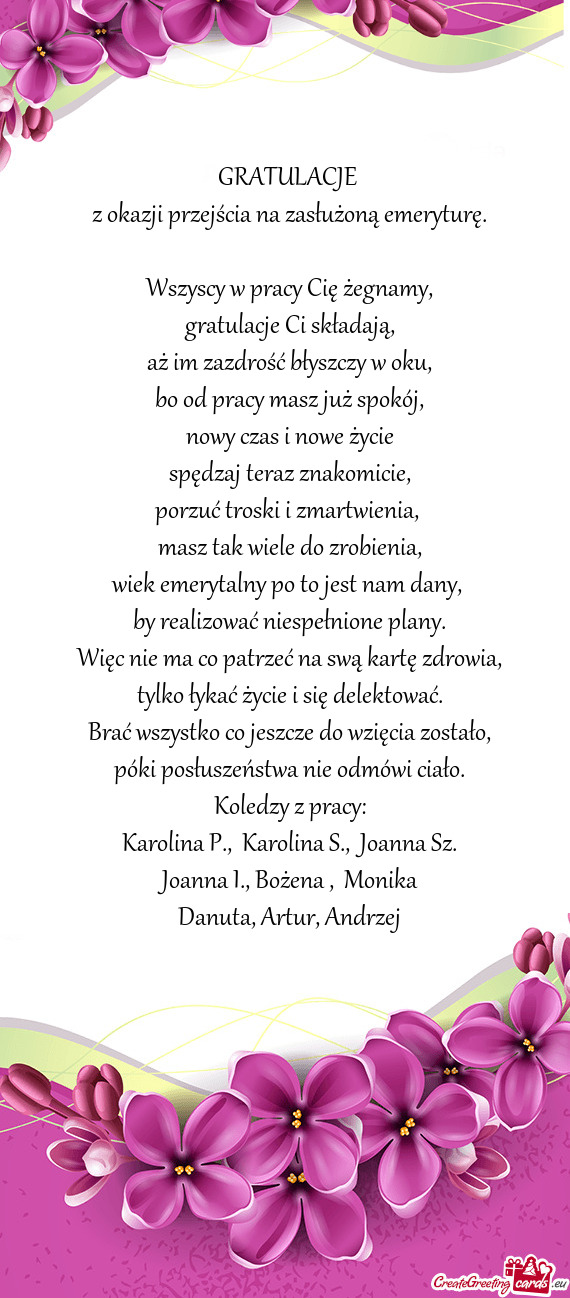 Karolina P., Karolina S., Joanna Sz