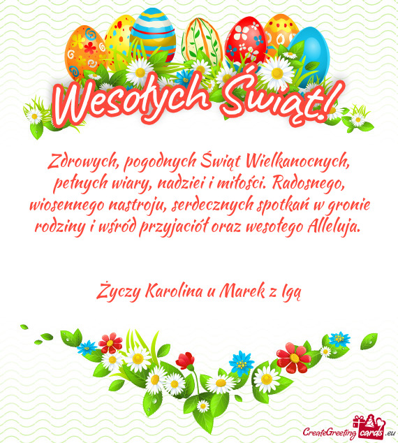 Karolina u Marek z Igą