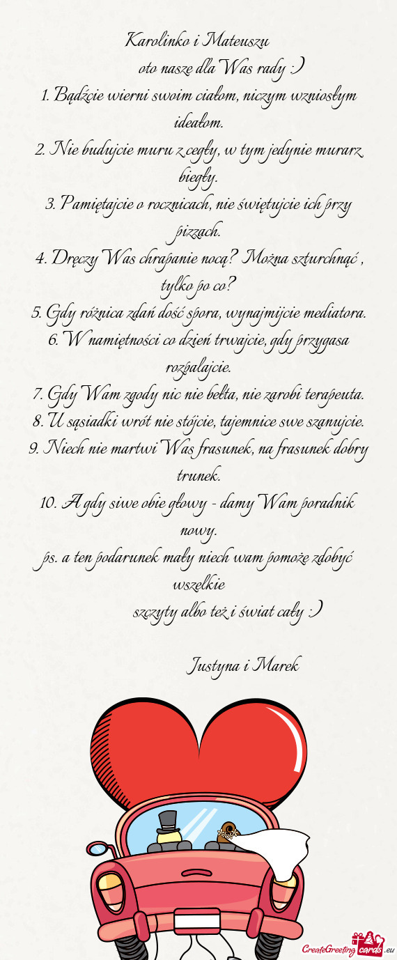 Karolinko i Mateuszu