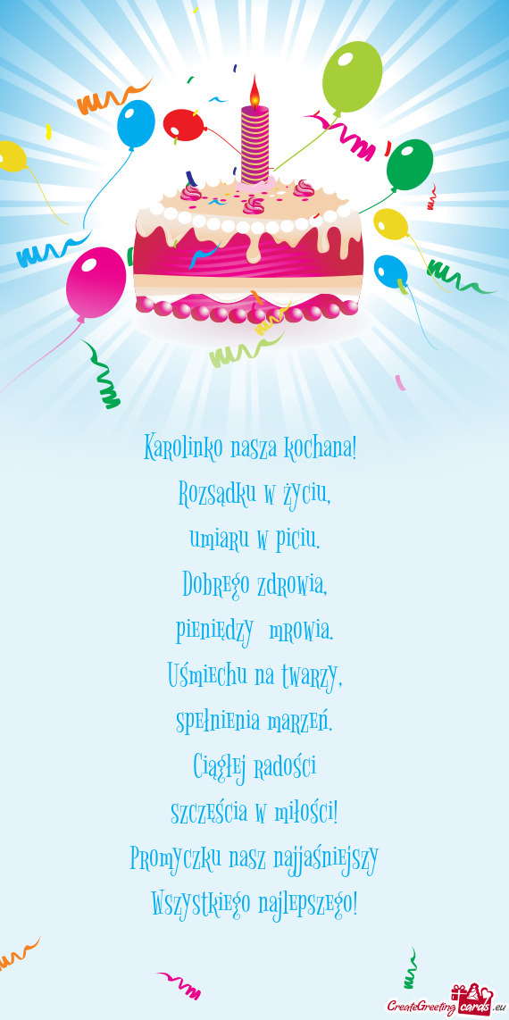 Karolinko nasza kochana