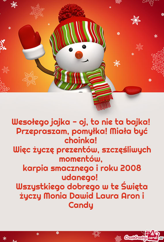 Karpia smacznego i roku 2008 udanego!😜😁