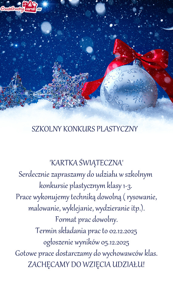 "KARTKA ŚWIĄTECZNA"
