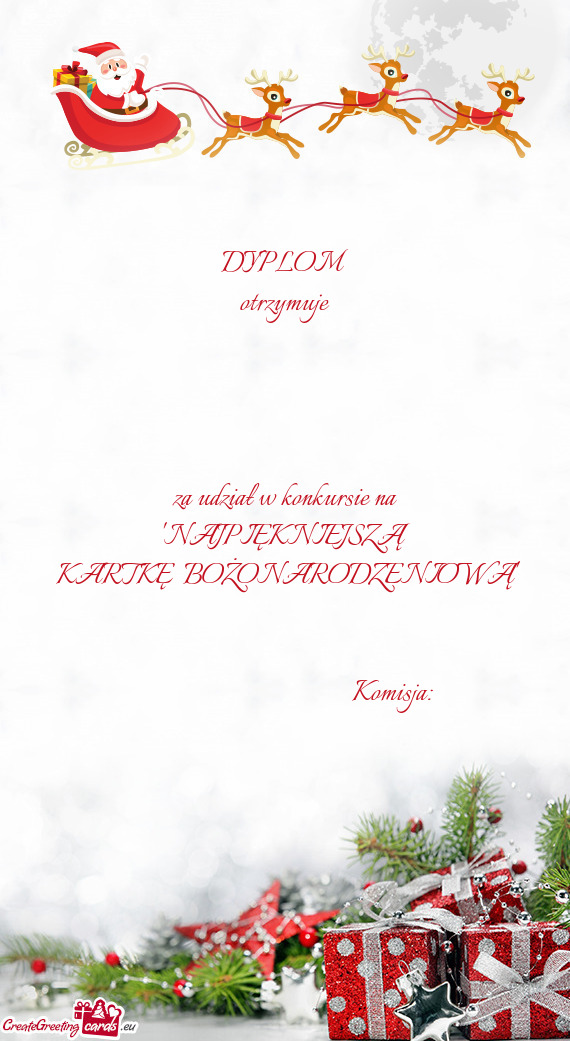 KARTKĘ BOŻONARODZENIOWĄ