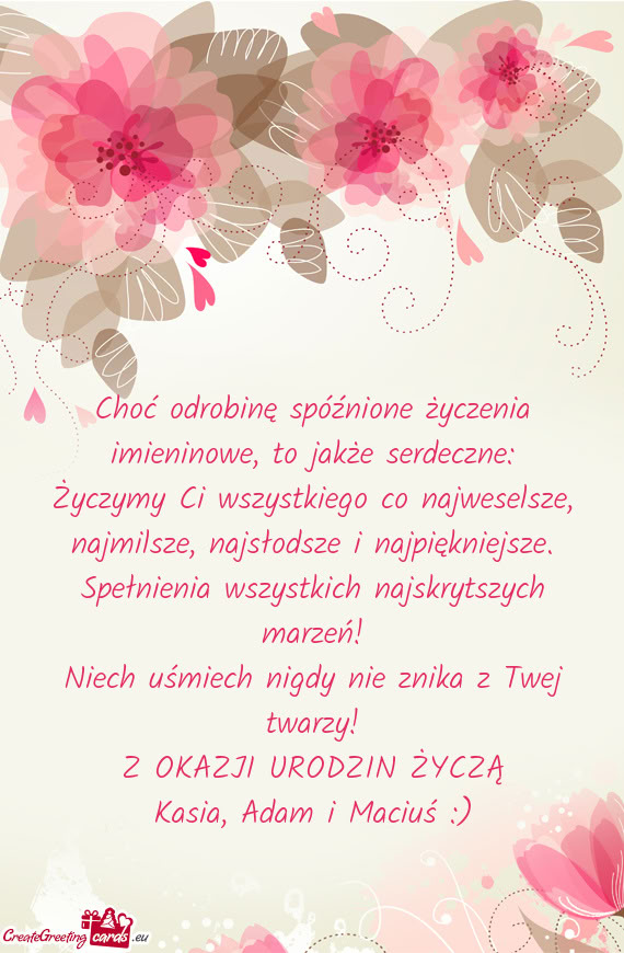 Kasia, Adam i Maciuś :)