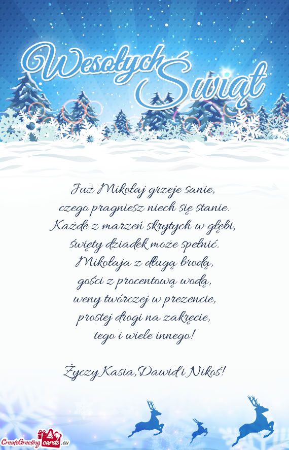 Kasia,Dawid i Nikoś