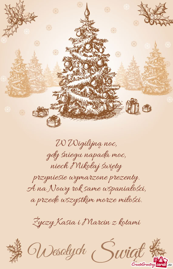 Kasia i Marcin z kotami