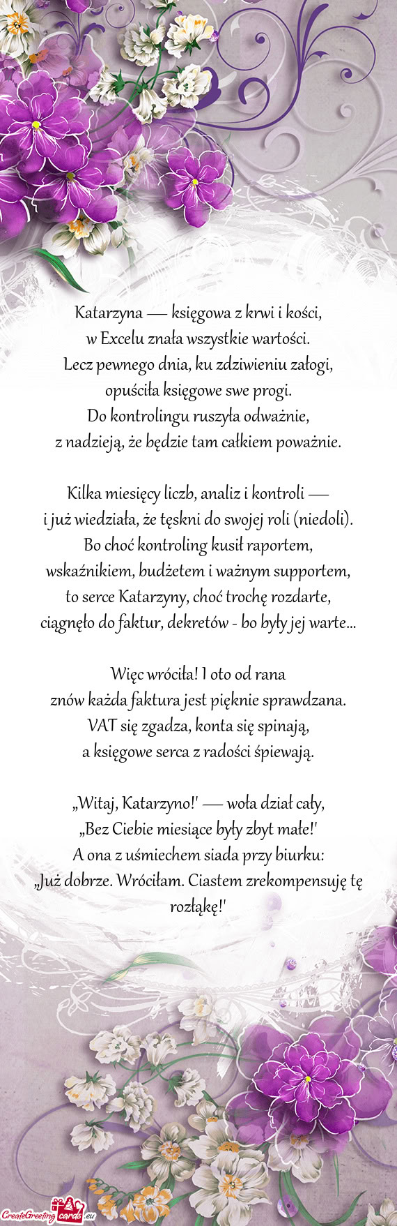 Katarzyna — księgowa z krwi i kości