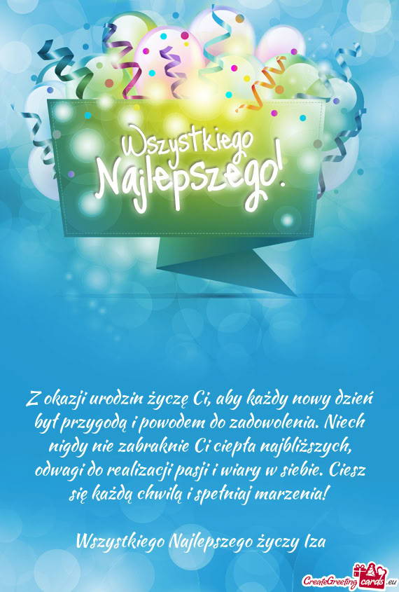 Każdą chwilą i spełniaj marzenia