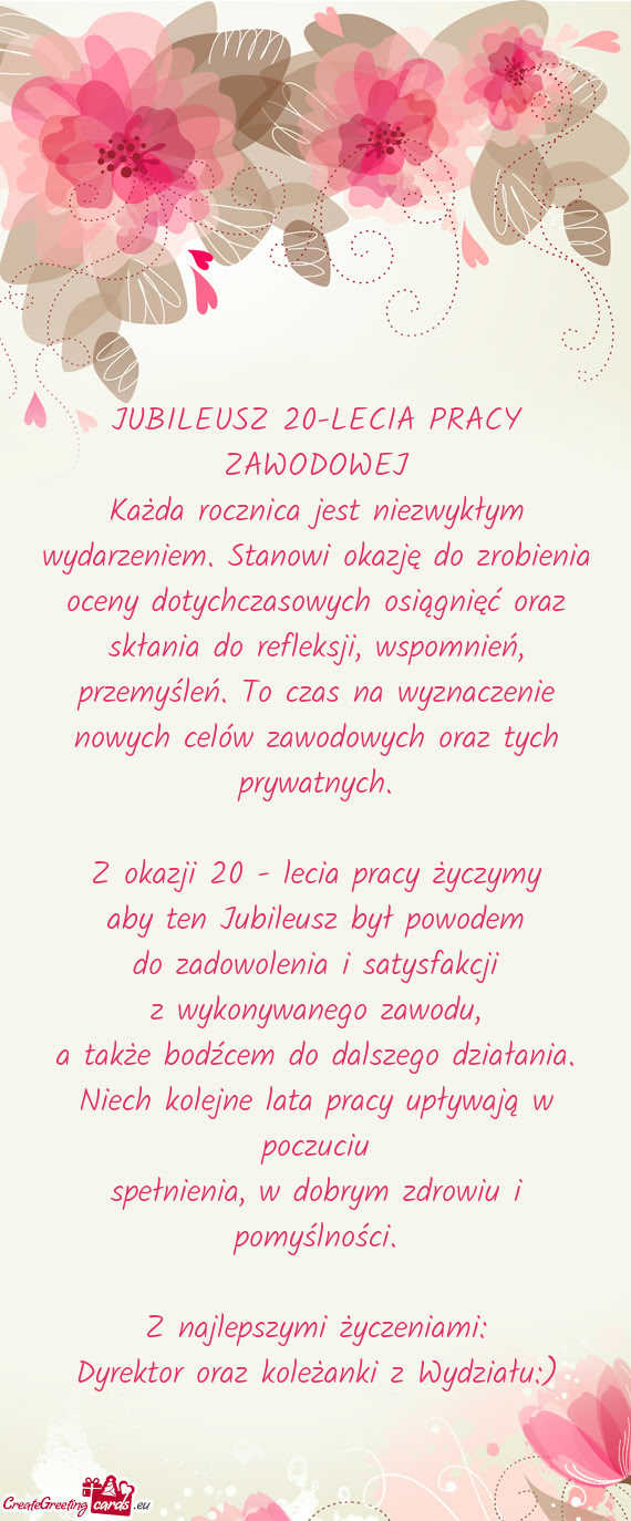 Każda rocznica jest niezwykłym wydarzeniem. Stanowi okazję do zrobienia oceny dotychczasowych osi
