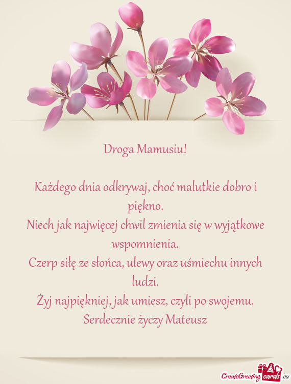 Każdego dnia odkrywaj, choć malutkie dobro i piękno