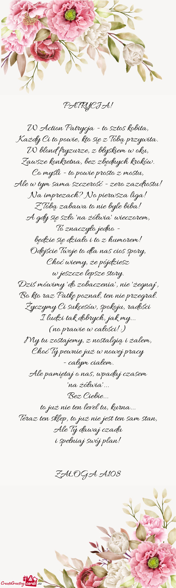 Każdy Ci to powie, kto się z Tobą przywita