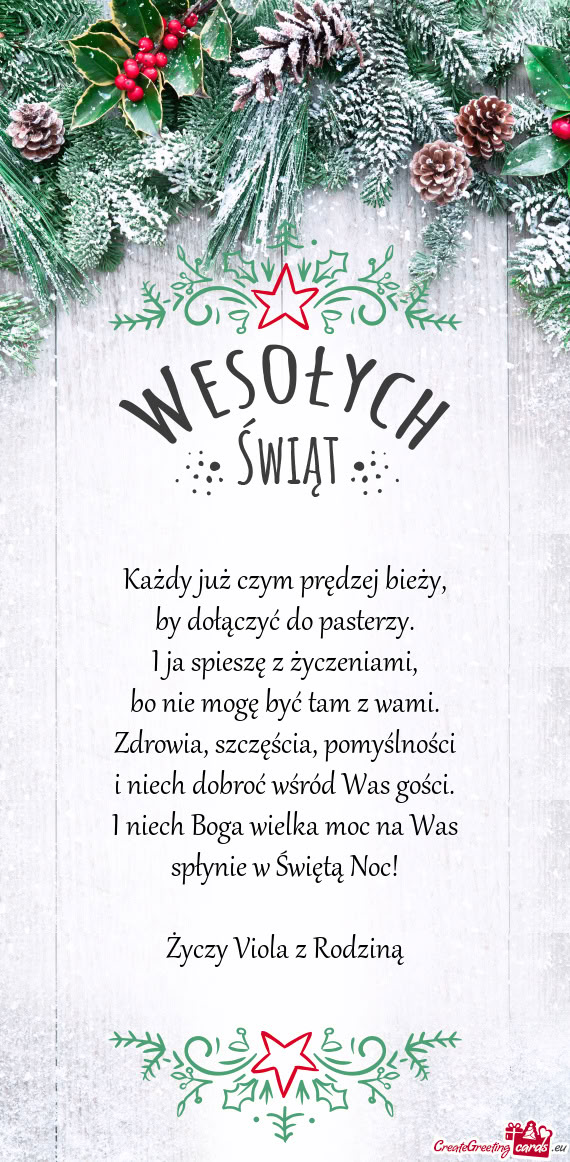 Każdy już czym prędzej bieży,  by dołączyć do pasterzy.  I ja spieszę