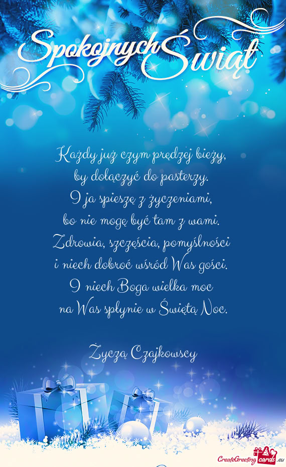 Każdy już czym prędzej bieży,   by dołączyć do pasterzy.   I ja