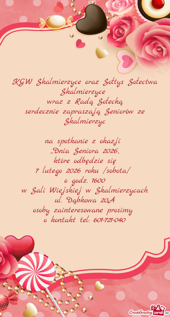 KGW Skalmierzyce oraz Sołtys Sołectwa Skalmierzyce