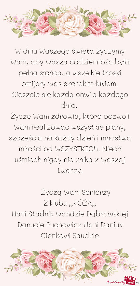 Ki omijały Was szerokim łukiem. Cieszcie się każdą chwilą każdego dnia