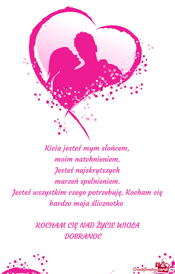 Kicia jesteś mym słońcem