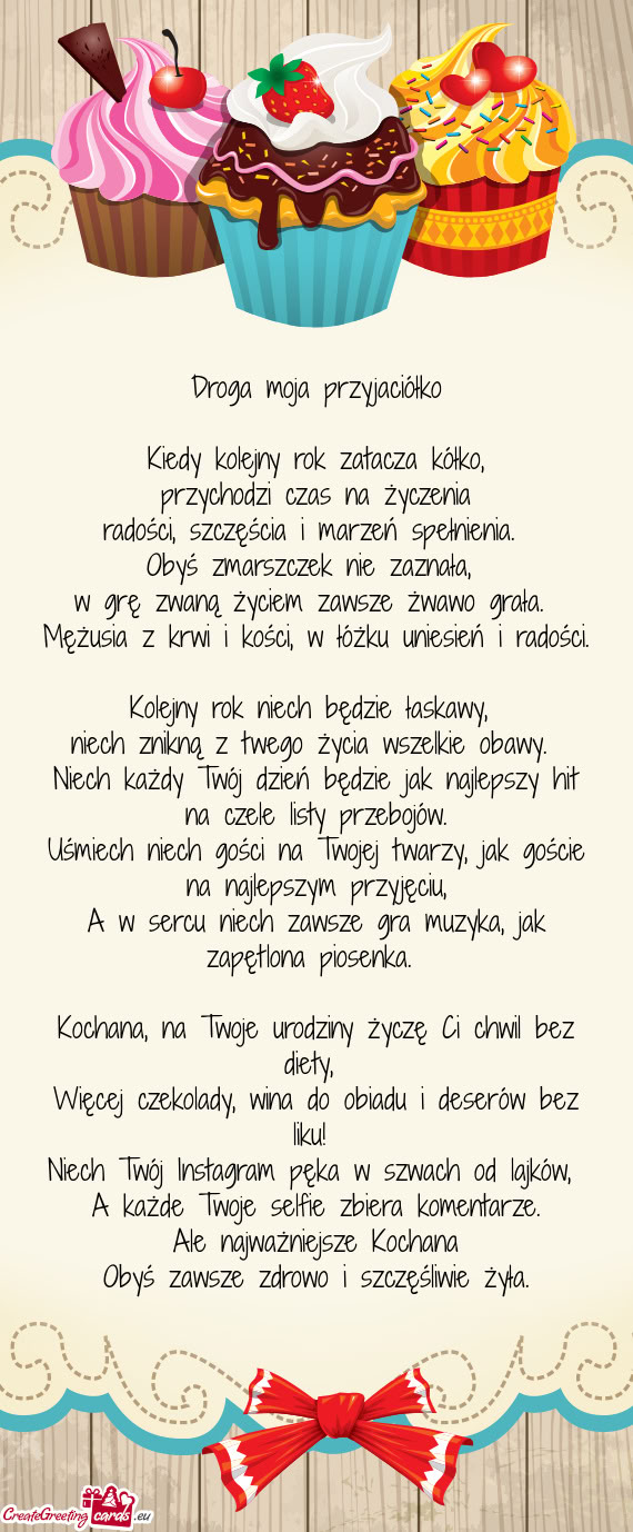 Kiedy kolejny rok zatacza kółko