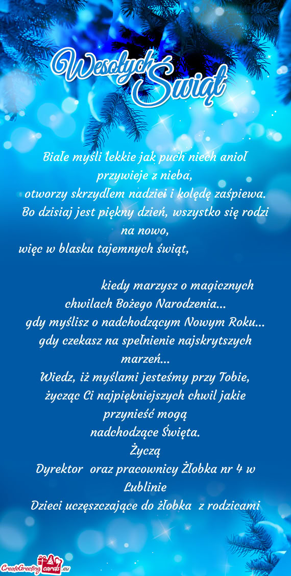 Kiedy marzysz o magicznych chwilach Bożego Narodzeni