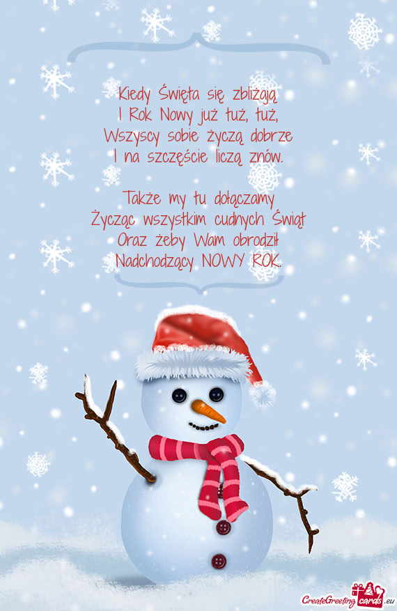 Kiedy Święta się zbliżają