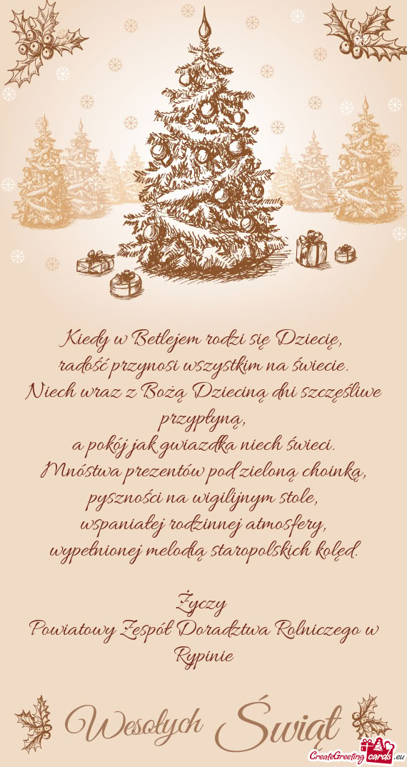 Kiedy w Betlejem rodzi się Dziecię,  radość przynosi wszystkim na