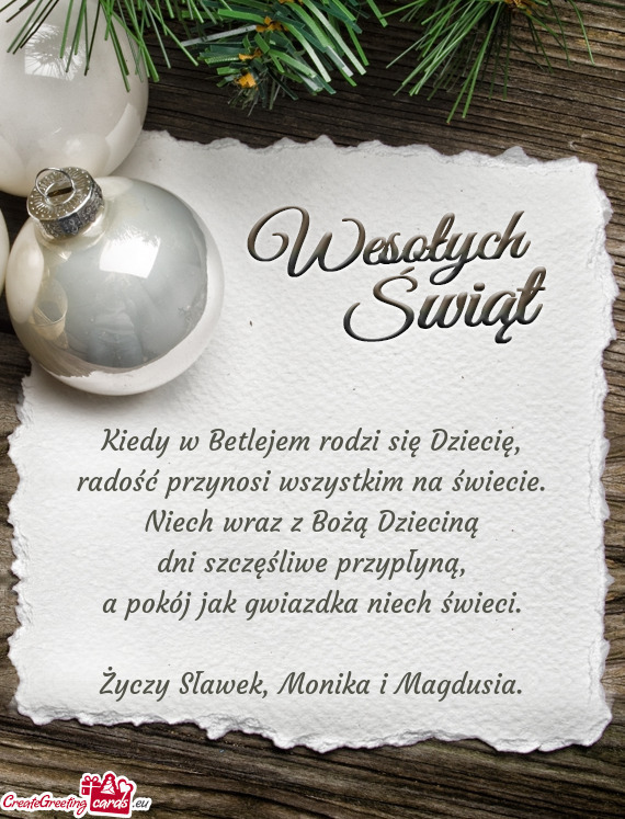 Kiedy w Betlejem rodzi się Dziecię,  radość przynosi wszystkim na