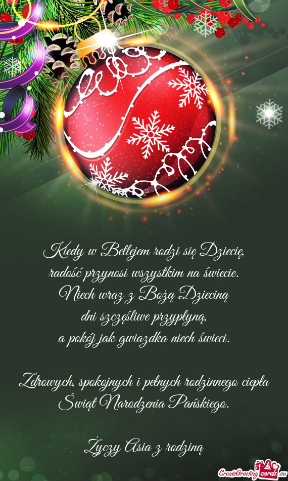 Kiedy w Betlejem rodzi się Dziecię,  radość przynosi wszystkim na