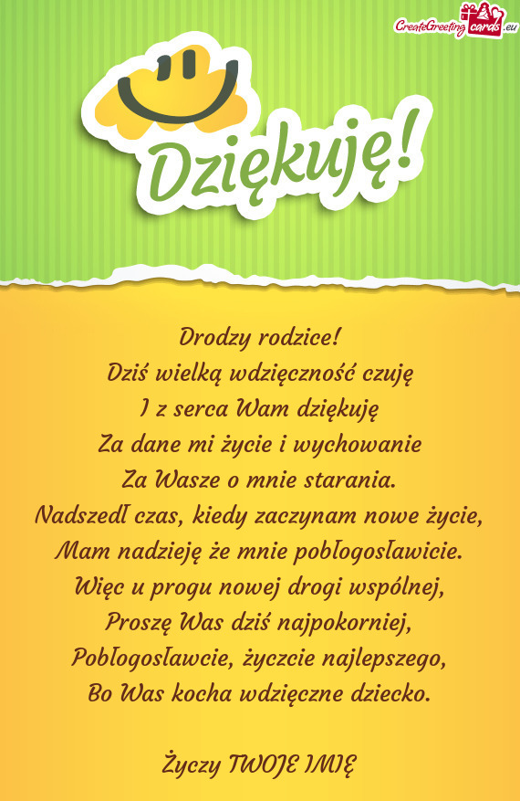 Kiedy zaczynam nowe życie